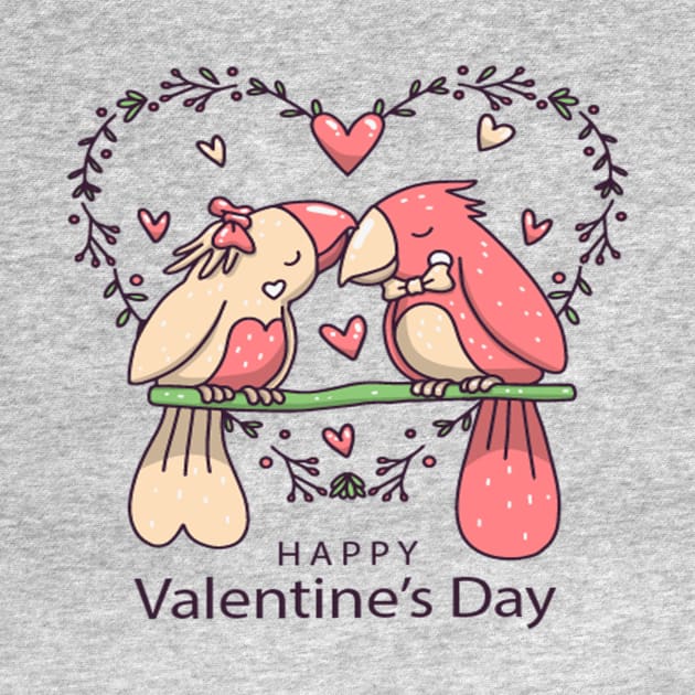 happy valentines day by Vitarisa Tees